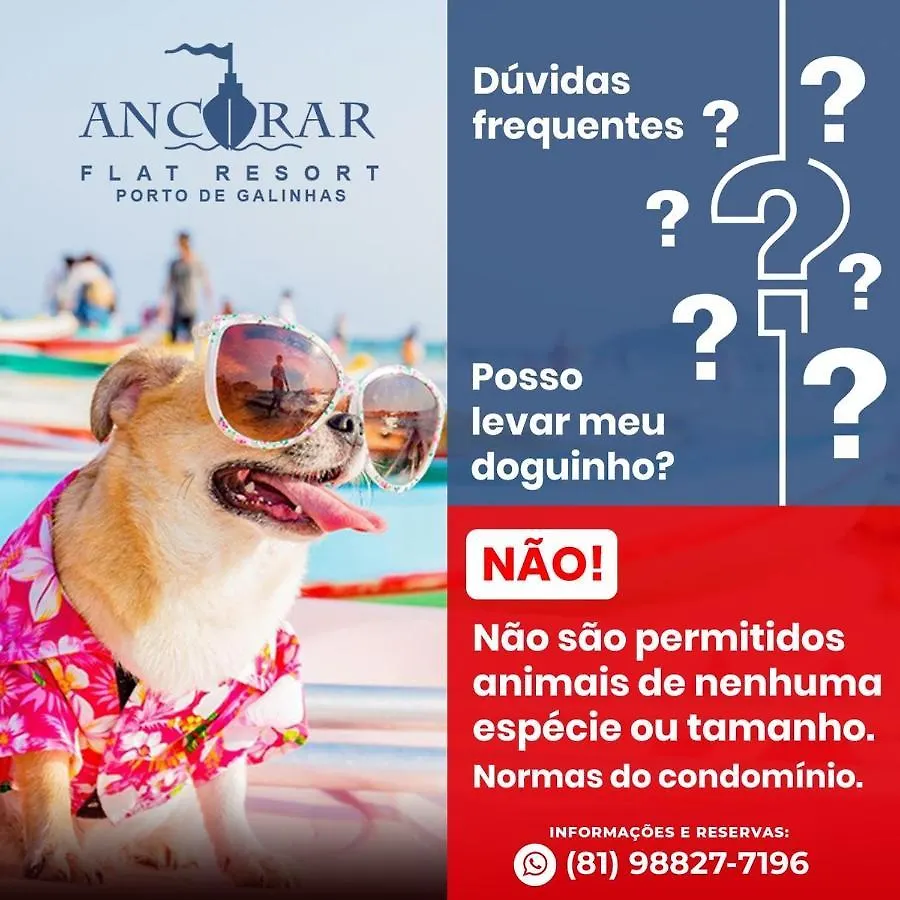 Ancorar Beira Mar Flats De 2 Quartos Proximo Ao Centro 0*, Porto de Galinhas Brazil